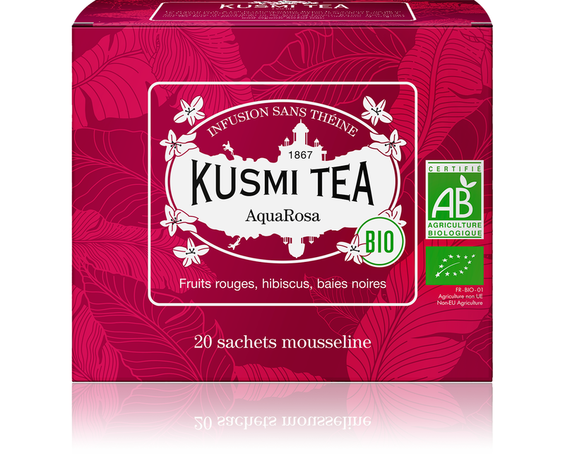 Kusmi Tea Porcovaný ovocný čaj AquaRosa Bio, 20 sáčků 21631A1120