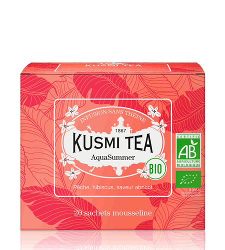 Kusmi Tea Porcovaný ovocný čaj AquaSummer Bio, 20 sáčků 21673A1120