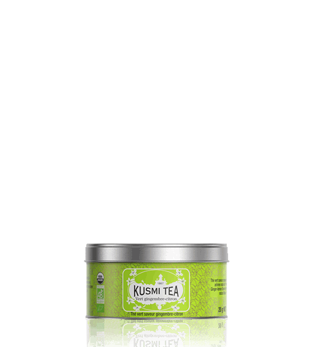 Kusmi Tea Sypaný zelený čaj Green Ginger Lemon Bio, kovová dóza 20 g 21645A1030
