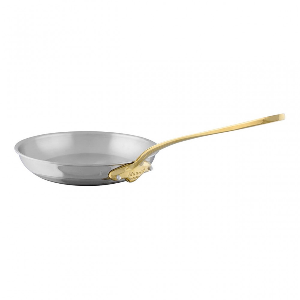 Mauviel Nerezová pánev s bronzovou rukojetí M’Cook B, 30 cm / 3 l 351330