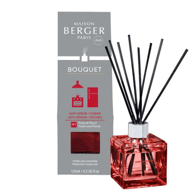 Maison Berger Paris Aroma Difuzér Cube, Proti zápachu z kuchyně – Svěží květinová vůně, 125 ml 6170
