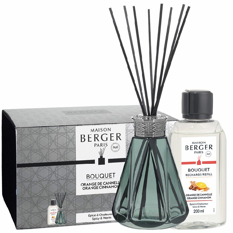 Maison Berger Paris Dárková sada: Aroma Difuzér Pyramide zelený + Pomeranč a skořice, 200 ml 6685