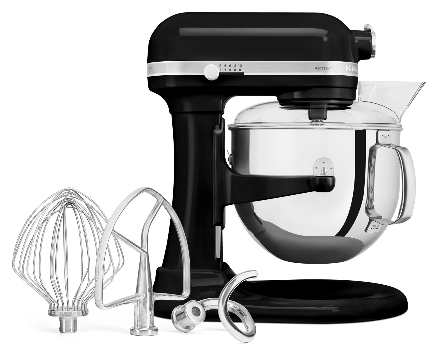 KitchenAid Robot Artisan 5KSM7580, se zvedací mísou 6,9 l, černá 5KSM7580XEOB