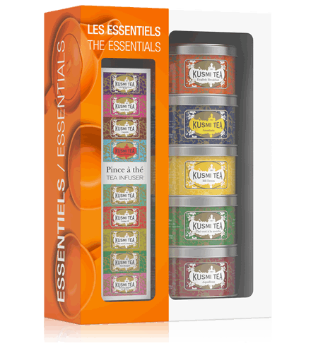 Kusmi Tea Essentials dárkový set s čajovým sítkem ESSEN525