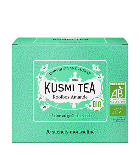 Kusmi Tea Porcovaný bylinný čaj Mandlový Rooibos Bio, 20 sáčků 21665A1120