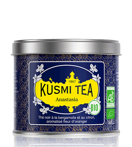 Kusmi Tea Sypaný černý čaj Anastasia Bio, kovová dóza 100 g 21642A1070
