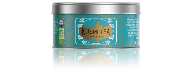 Kusmi Tea Sypaný zelený čaj Imperial Label Bio, kovová dóza 20 g 21648A1030