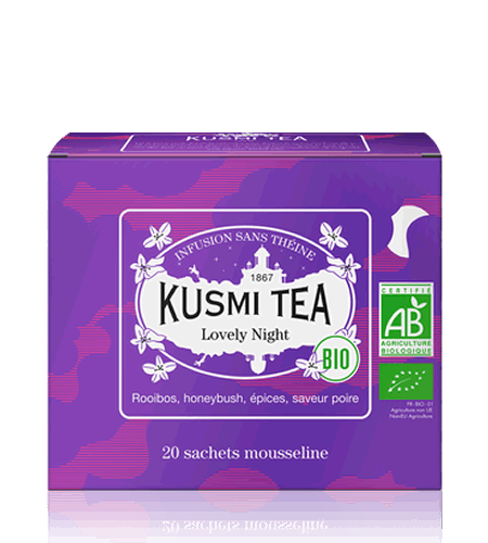 Kusmi Tea Porcovaný bylinný čaj Lovely Night Bio, 20 sáčků 21679A1120