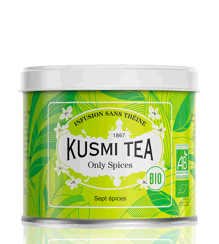 Kusmi Tea Sypaný bylinný čaj Only Spices Bio, kovová dóza 100 g 21678A1070