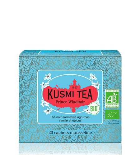 Kusmi Tea Porcovaný černý čaj Prince Vladimir Bio, 20 sáčků 21716A1120