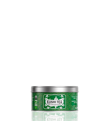 Kusmi Tea Sypaný zelený čaj Spearmint green tea Bio, kovová dóza 20 g 21651A1030