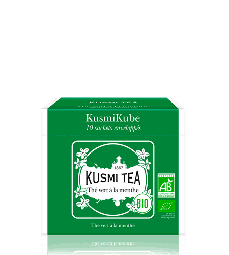 Kusmi Tea Porcovaný zelený čaj Spearmint green tea Bio, 10 sáčků 21651A1190