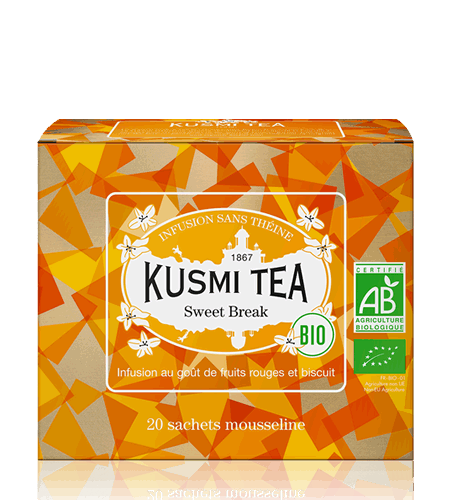 Kusmi Tea Porcovaný bylinný čaj Sweet Break Bio, 20 sáčků 21661A1120