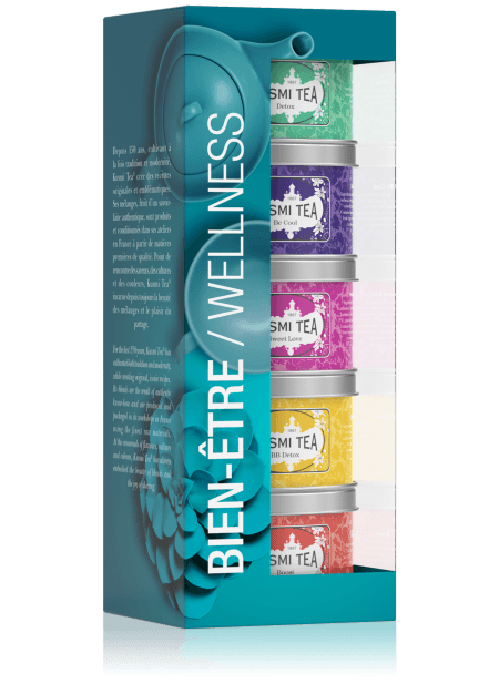 Kusmi Tea KUSMI TEA Wellness Teas dárkový set sypaných čajů 5x25g BIEN525R