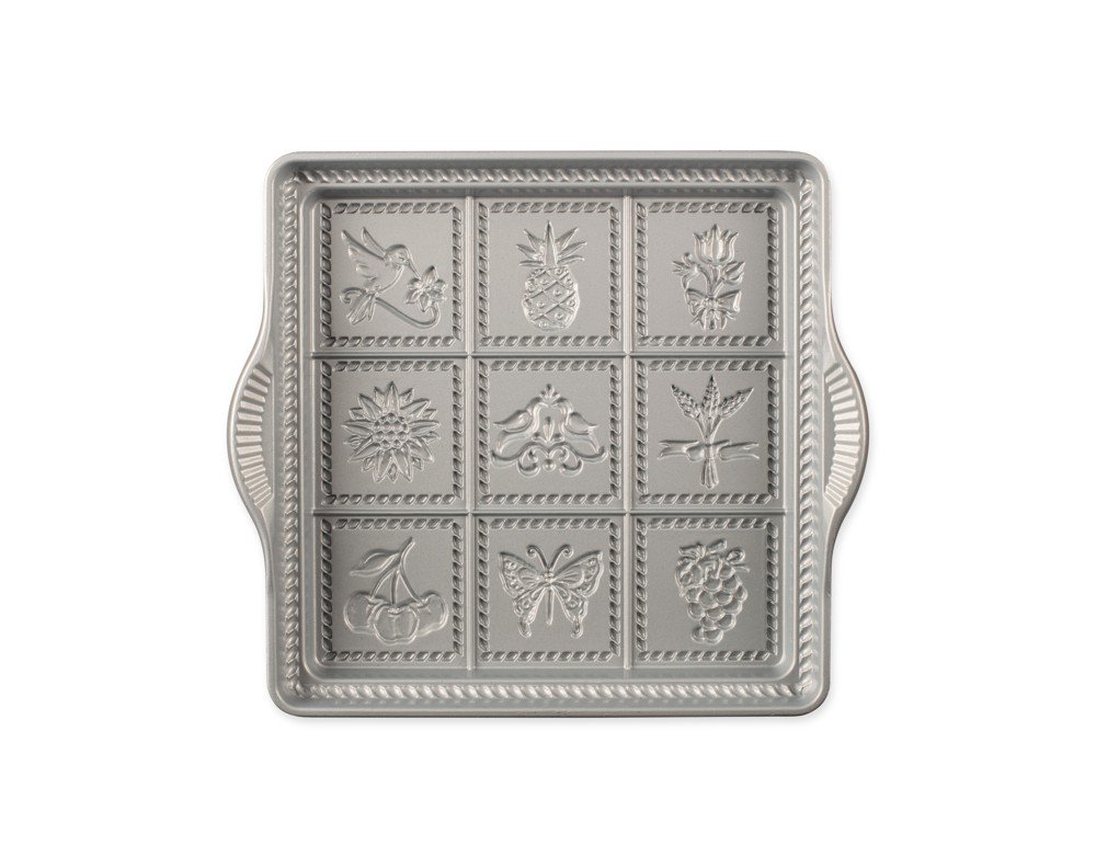 Nordic Ware Forma na 9 máslových sušenek, 23 x 23 cm, stříbrná 3237