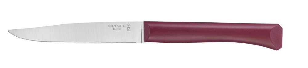 Opinel Bon Appetit steakový nůž s polymerovou rukojetí, granátový, čepel 11 cm 2196