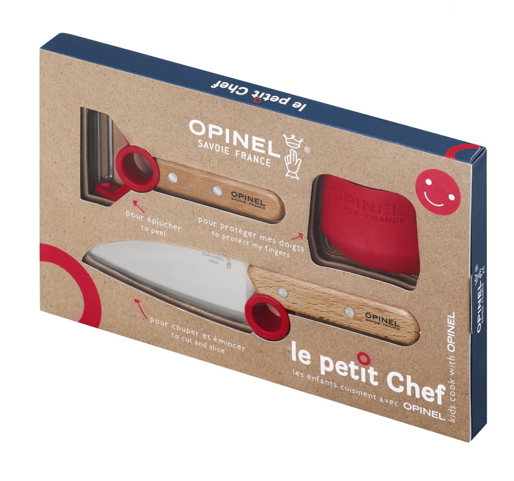 Opinel Dětská kuchařská sada le petit Chef, červená 001746