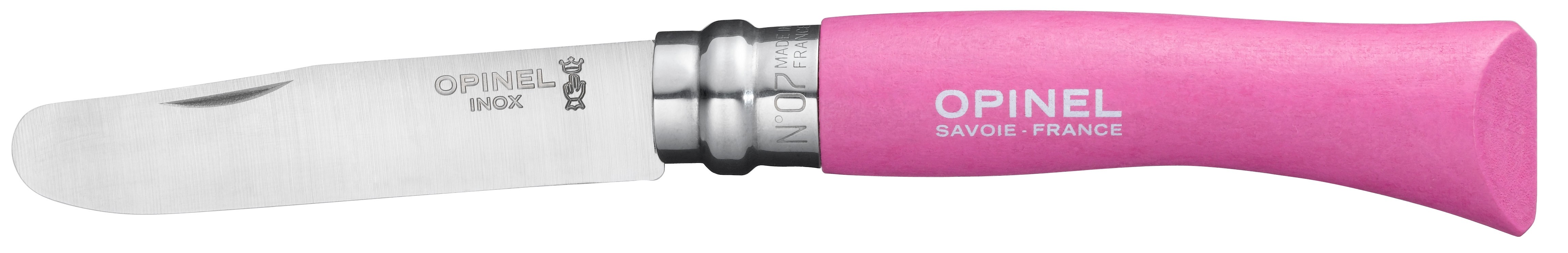 Opinel Zavírací nůž My first VR N°07 Inox, 8 cm, Fuchsia 001699ks