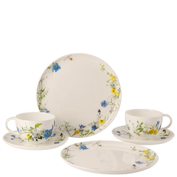 Rosenthal Dárková sada porcelánu Brillance Fleurs des Alpes, kombi šálky, talíře, 6 ks 10530-405108-28597