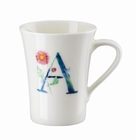 Rosenthal Hrnek v dárkovém balení Květinová abeceda, písmeno A, květina Aster, 400 ml 02048-727380-15505