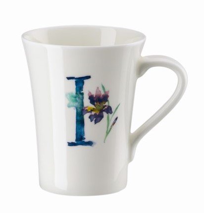 Rosenthal Hrnek v dárkovém balení Květinová abeceda, písmeno I, květina Iris, 400 ml 02048-727388-15505
