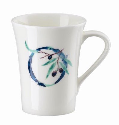 Rosenthal Hrnek v dárkovém balení Květinová abeceda, písmeno O, květina Olea europaea, 400 ml 02048-727394-15505