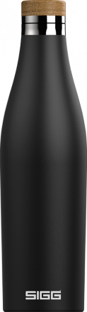 Sigg Dvoustěnná nerezová láhev na vodu Meridian, černá, 0,5 l 8999.20