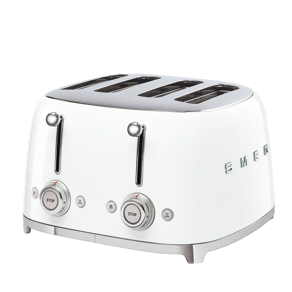 Smeg Toustovač 50´s Retro Style, 4x4, TSF03 bílý TSF03WHEU