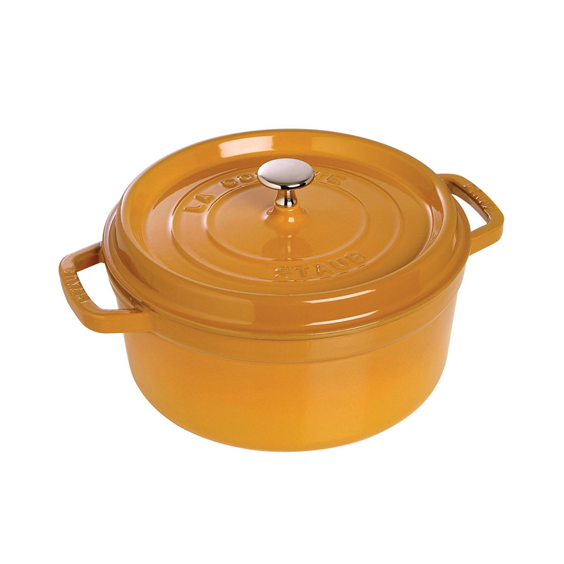 Staub STAUB Cocotte hrnec kulatý 26 cm/5,2l hořčicová 1102612