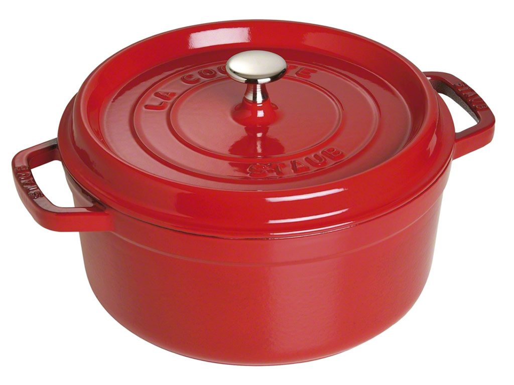 Staub Litinový hrnec s poklicí Cocotte, višňová, 30 cm / 8,35 l 1103006