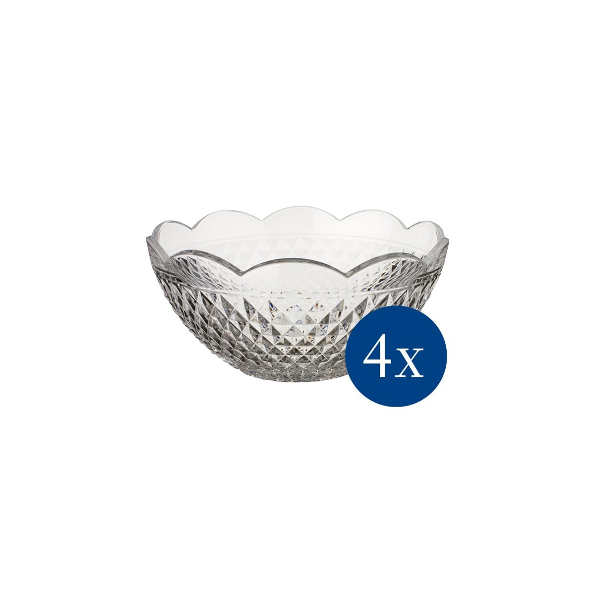 Villeroy & Boch Boston Flare sada skleněných misek Ø 13 cm, 4 ks 11-7319-8560