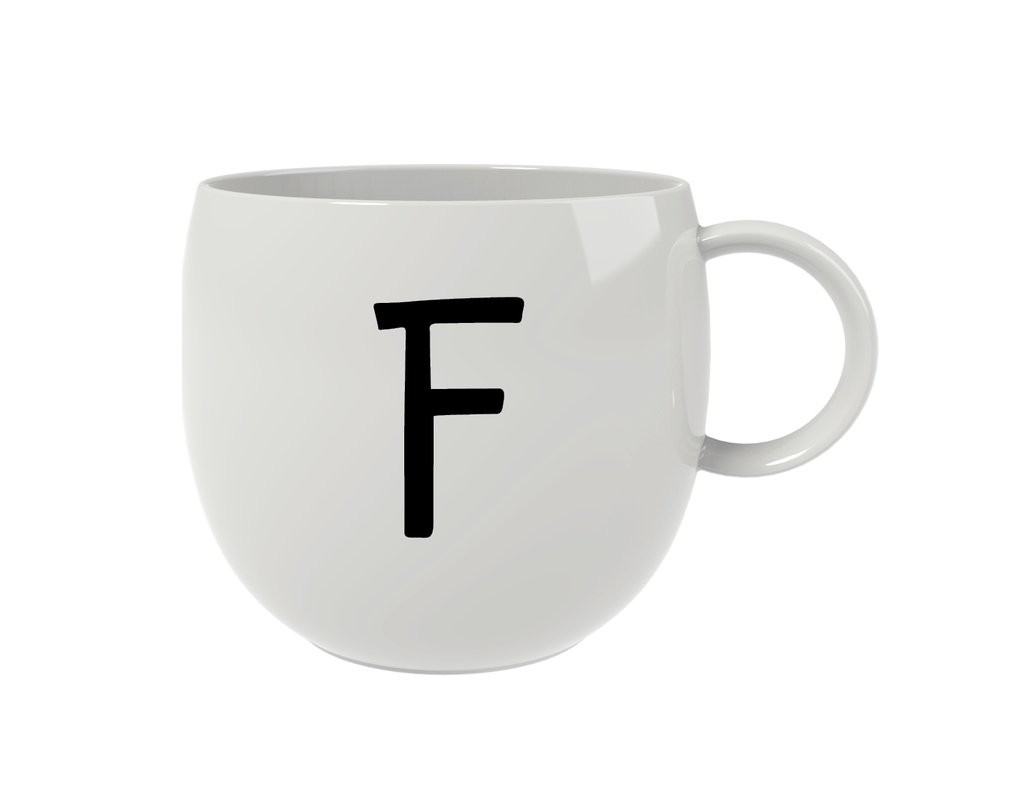Villeroy & Boch Like hrnek Letters, písmeno F, 0,33 l 10-1620-6105