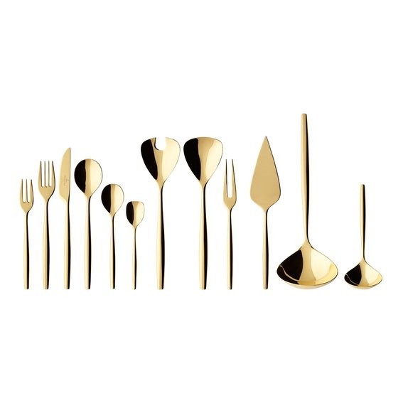 Villeroy & Boch MetroChic d’Or sada pozlacených příborů, 70 ks 12-6528-9072