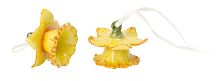 Villeroy & Boch Mini Flower Bells sada 2 ks porcelánových zvonečků, narcisy 14-5487-5522