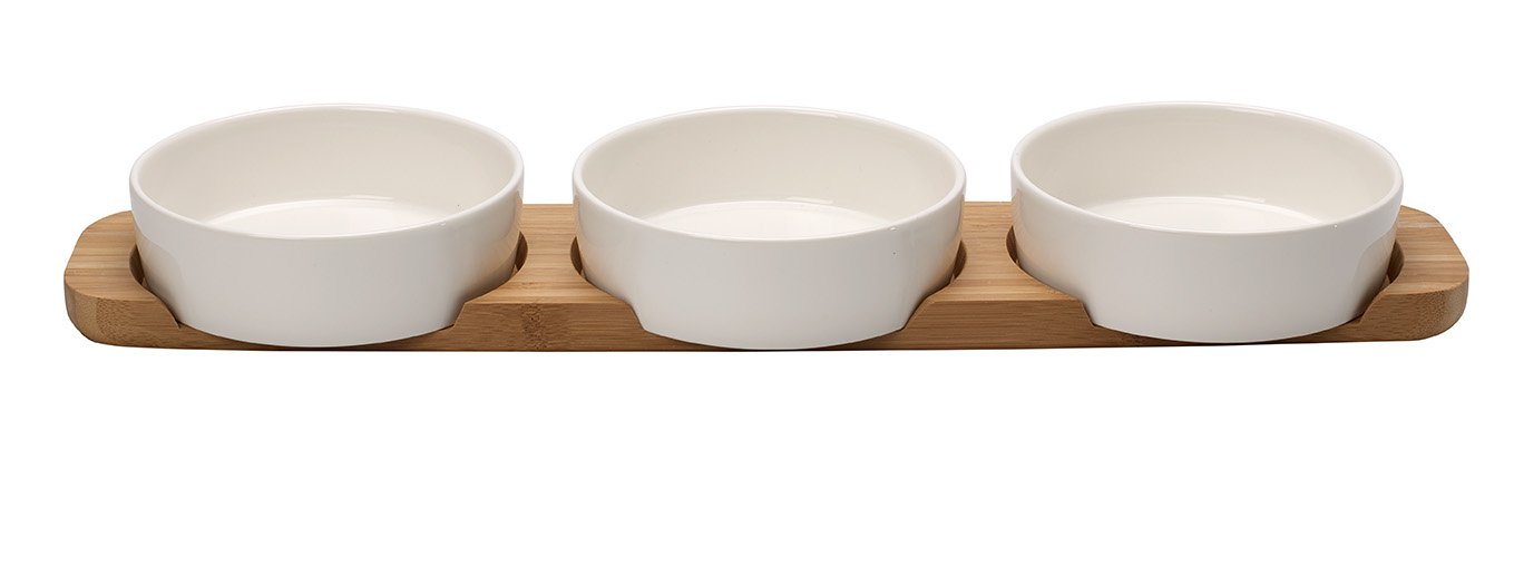 Villeroy & Boch Pizza Passion sada misek s podnosem, 4 ks 10-4172-8051