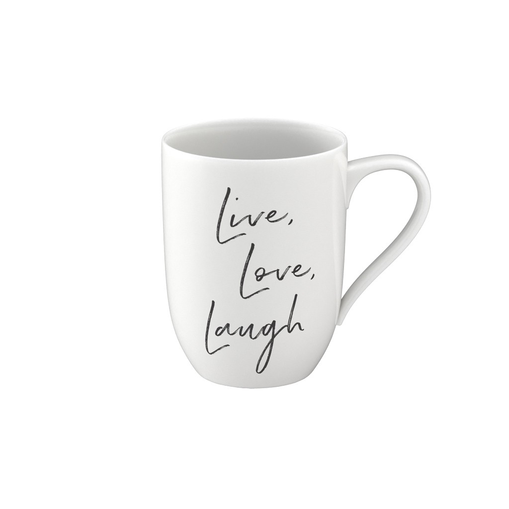 Villeroy & Boch Statement hrnek Live Love Laugh, 0,34 l 10-1621-9659