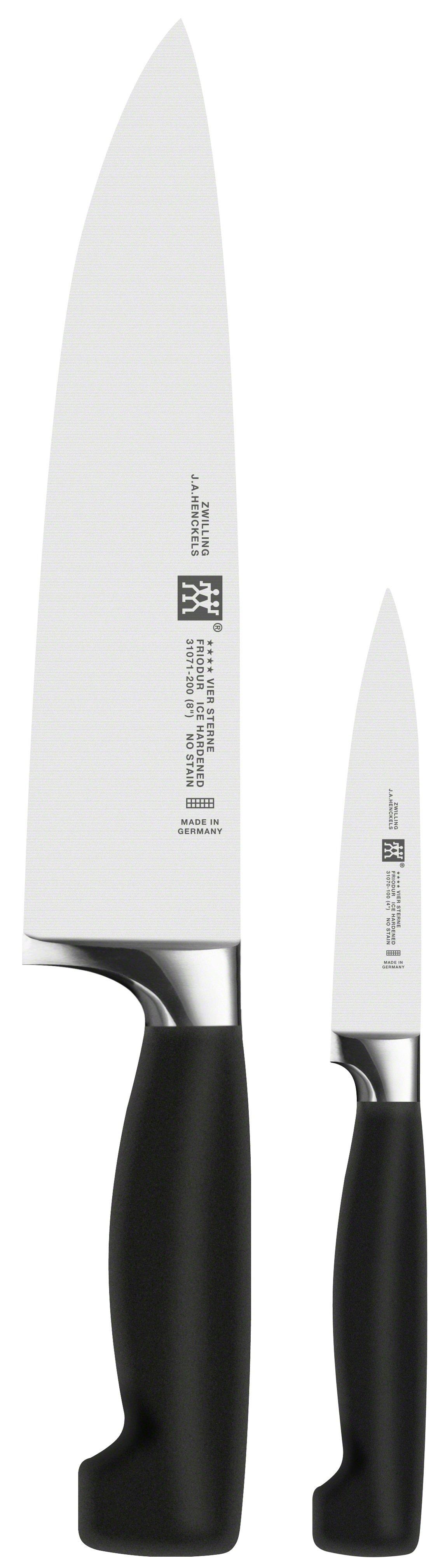 Zwilling Sada 2 nožů Four Star, kuchařský nůž 20 cm, špikovací nůž 10 cm ZW-FourStar2