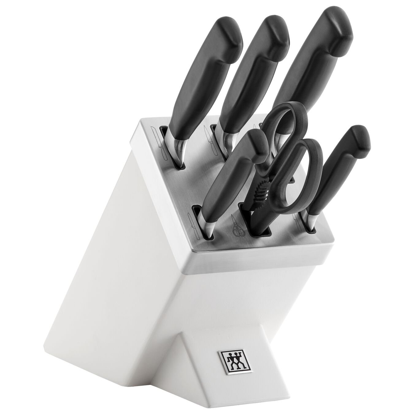 Zwilling Four Star Samoostřící blok s noži, bílý, 7 ks 1002304