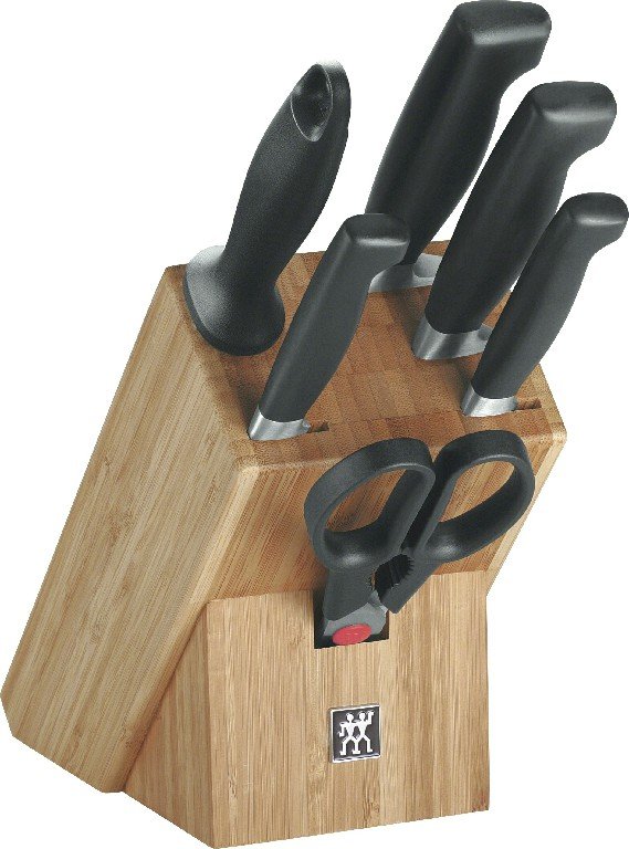 Zwilling Four Star bambusový blok s noži - 7 ks 1002247