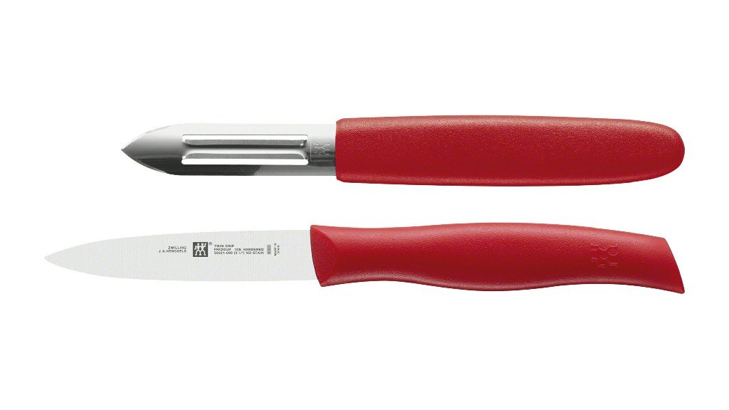 Zwilling Nůž se škrabkou TWIN Grip, červený 1002996