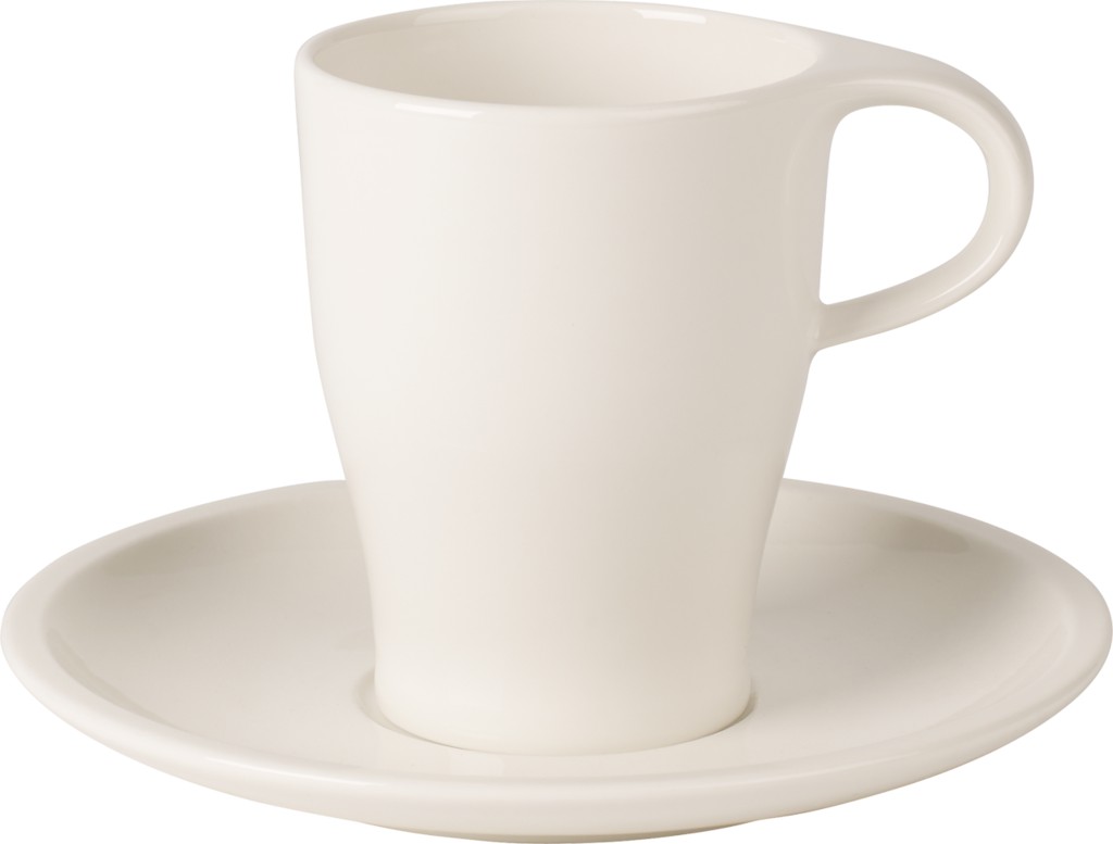 Villeroy & Boch Coffee Passion Hrnek na bílou kávu s podšálkem, 0,38 l 10-4199-9125