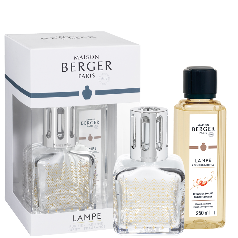 Maison Berger Paris Dárková sada: katalytická lampa Glacon Mountains + Intenzivní třpyt, 250 ml 4763