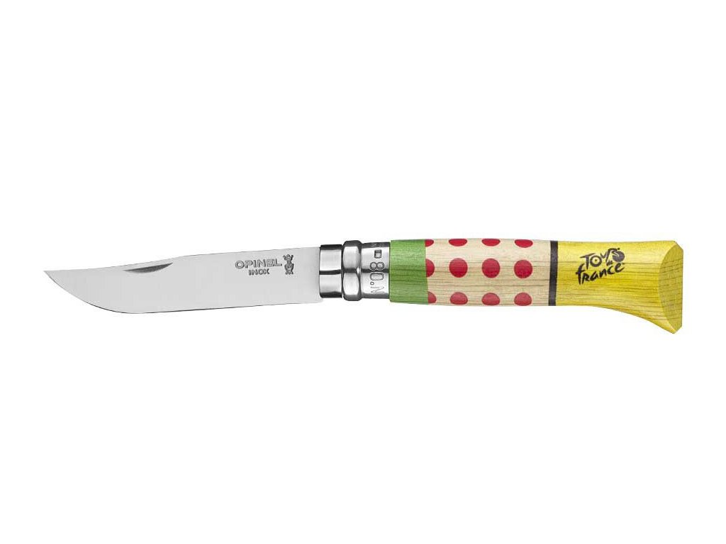 Opinel Zavírací nůž N°08, Tour de France, 8,5 cm, puntíky 002492