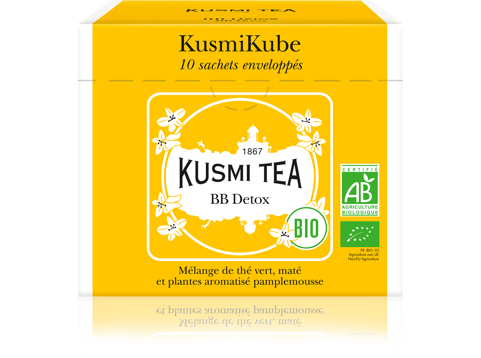 Kusmi Tea Porcovaný zelený čaj BB Detox Bio, 10 sáčků 21721A1190