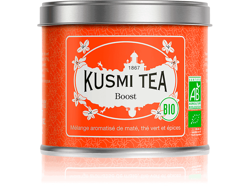 Kusmi Tea Sypaný bylinný čaj Boost Bio, kovová dóza 100 g 21634A1070