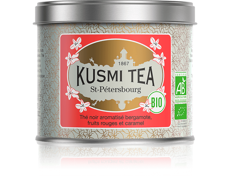 Kusmi Tea Sypaný černý čaj St. Petersburg Bio, kovová dóza, 100 g 21718A1070