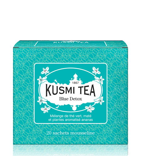 Kusmi Tea Porcovaný zelený čaj Blue Detox, 20 sáčků BLUE20S