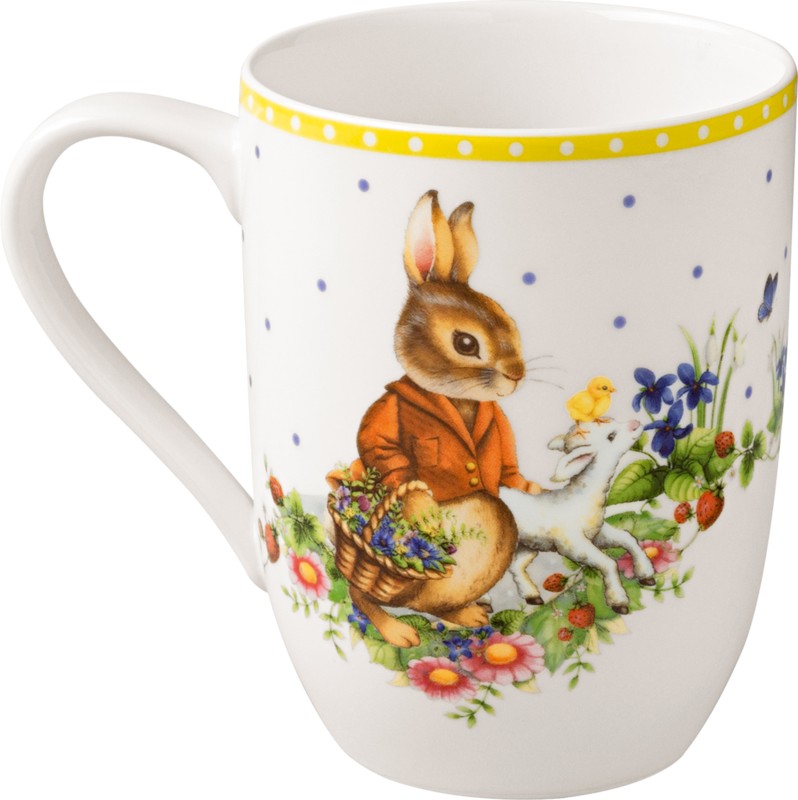 Villeroy & Boch Hrnek Spring Awakening, zajíčci Hans & Paul, 0,37 l 14-8638-9652