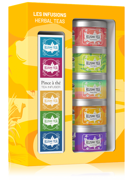 Kusmi Tea Dárkový set Herbal teas s čajovým sítkem 21170A1150