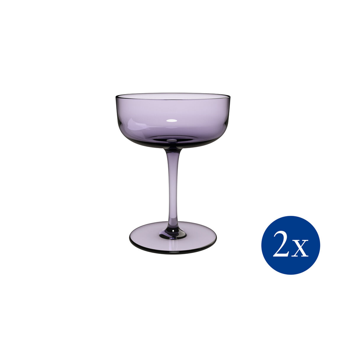 Villeroy & Boch Pohár na šampaňské / dezerty Like Lavender, 100 ml, 2 ks 19-5182-8210